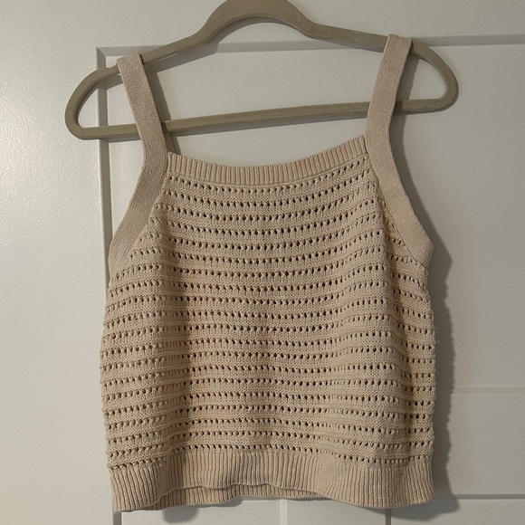 Universal Thread Tops - Universal Thread Cream Knit Tank Top
